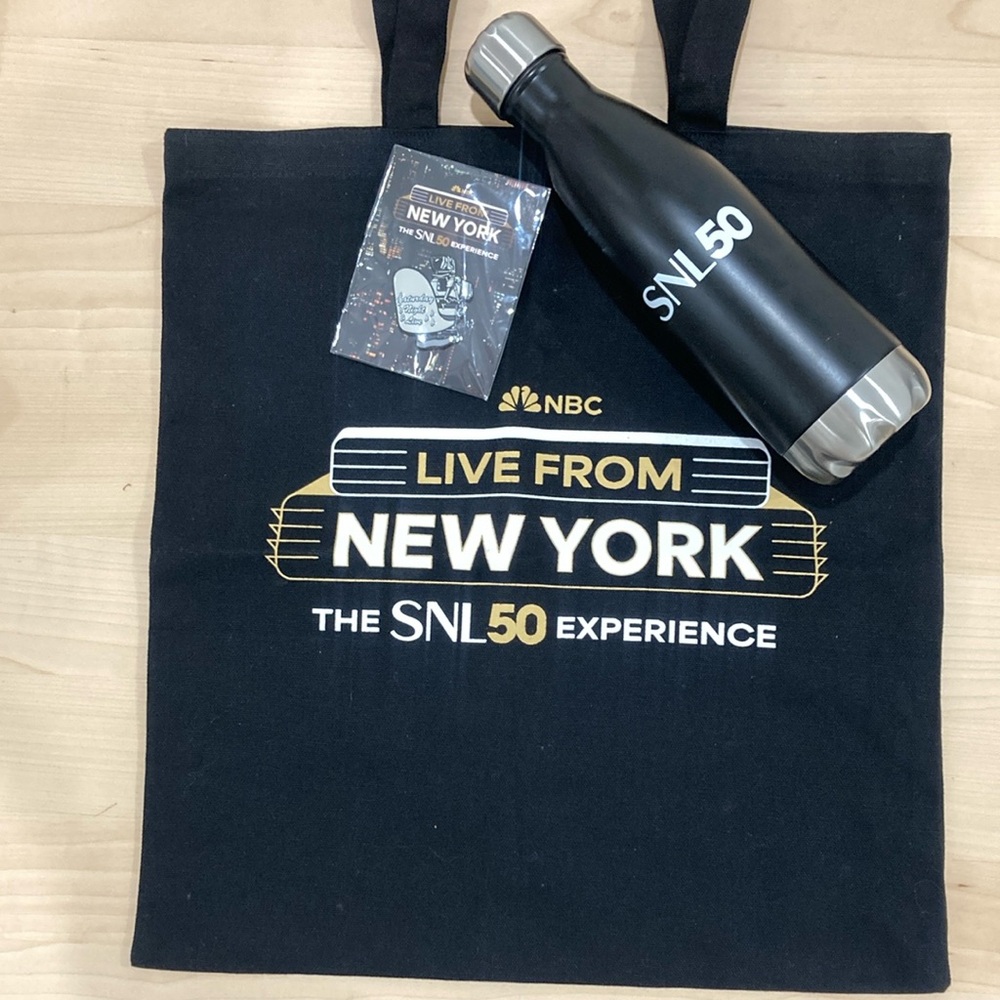 SNL50 Black Tote and Bottle Set